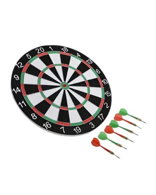 Ev ve Oyun Alanları İçin Dart Tahtası 12 İnç 4 Dart Oku Dahil