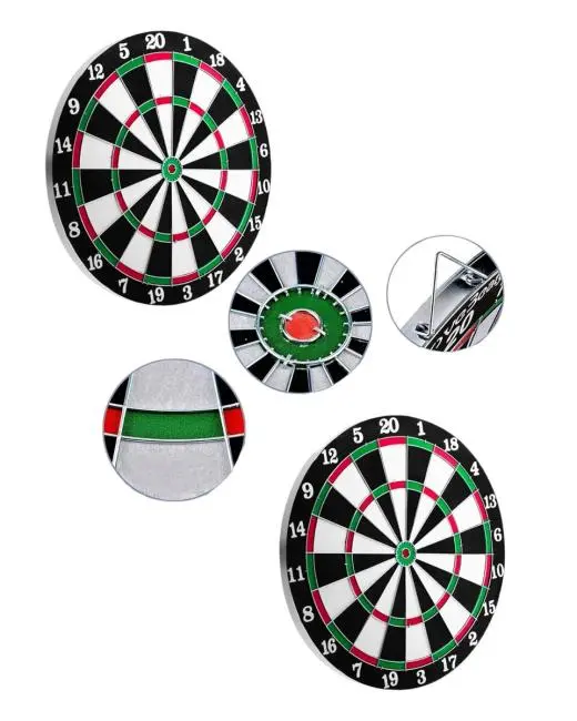 12 İnç Dart Tahtası 4 Adet Metal Uçlu Dart Oku Kolay Montajlı