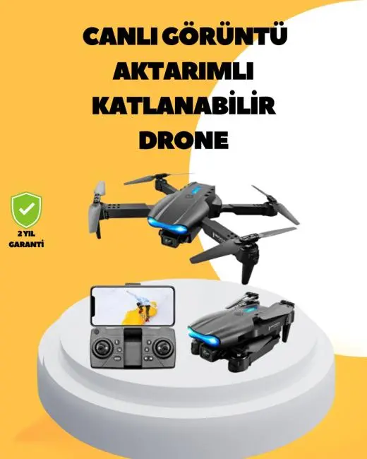 Wifi FPV Canlı Görüntü Aktarımlı Katlanabilir Drone