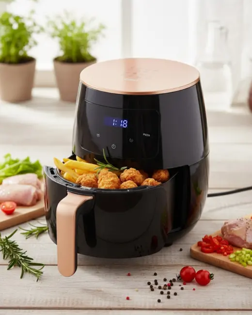 Dijital Dokunmatik Air Fryer 2400 Watt Güç ve Çok Fonksiyonlu Kullanım
