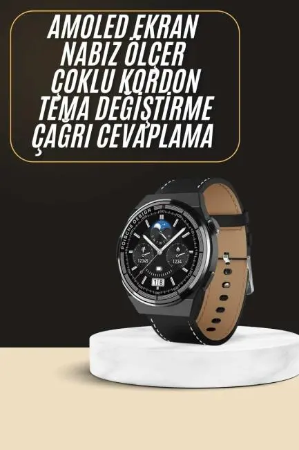 Çoklu Kordon Hediyeli Akıllı Saat Çağrı Cevaplama Müzik Dinleme Dokunmatik Ekran