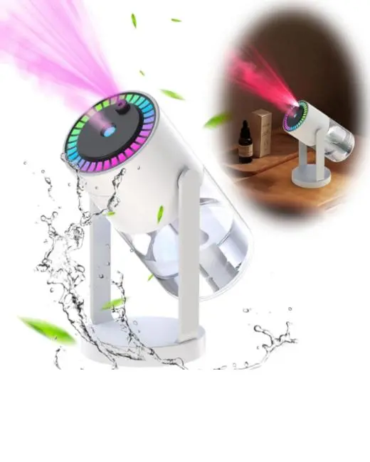 Gökyüzü Projektörlü Buhar Makinesi Ev Ofis ve Araç Uyumlu