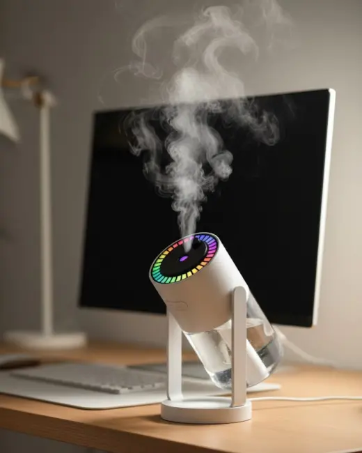 Yıldızlı Projektör Hava Nemlendirici Ultrasonik Buhar ve RGB Işık