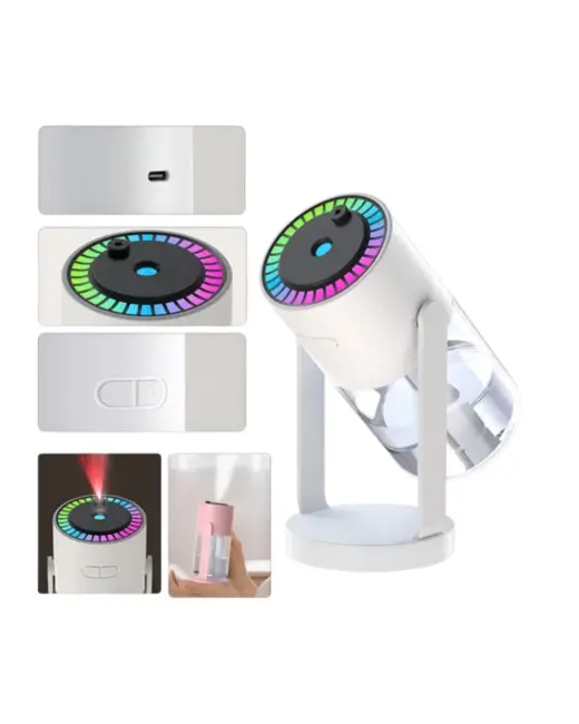 Yıldızlı Projektör Hava Nemlendirici Ultrasonik Buhar ve RGB Işık