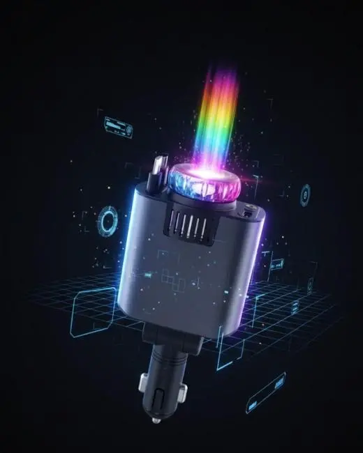 Araç Şarj Aleti Yıldız Tavan Işıklı Hava Nemlendirici Aroma Aparatı