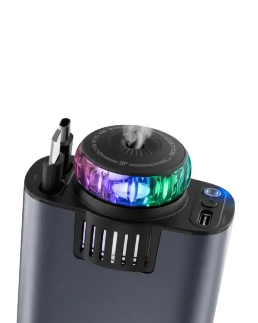 Araç İçi Çok Fonksiyonlu Şarj Cihazı Hava Nemlendirici Aroma ve Yıldız Işık