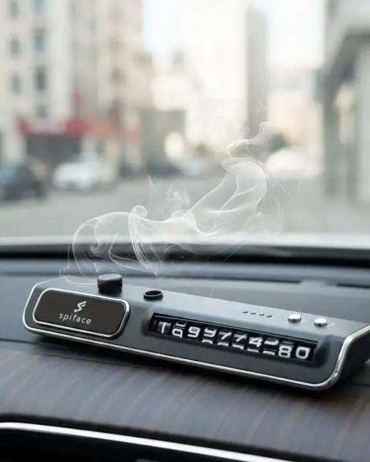 Araç Ön Cam Nemlendirici Telefon Numarası Gösterme Aparatı LED Işıklı