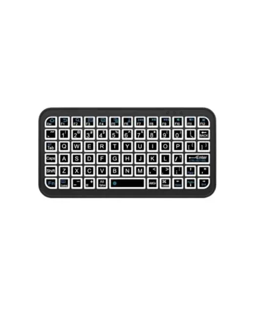 Kompakt Siyah RGB Işıklı Bluetooth Mini Klavye