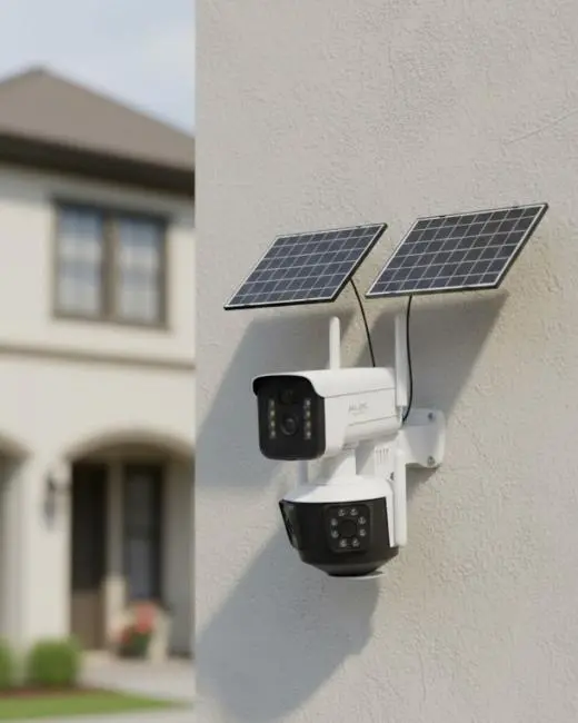 Güneş Enerjili 4G IP Kamera Dış Mekan Uyumlu Hareket Algılamalı