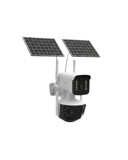 Çoklu Lensli 9MP Solar IP Kamera Uzaktan İzleme ve Alarm Bildirimli