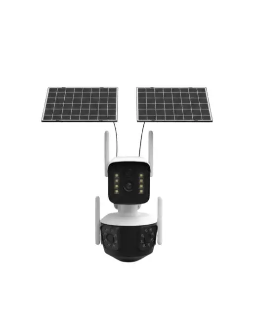 Çoklu Lensli 9MP Solar IP Kamera Uzaktan İzleme ve Alarm Bildirimli