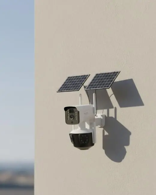 Solar Enerjili 4G Kablosuz Güvenlik Kamerası 12000mAh Bataryalı