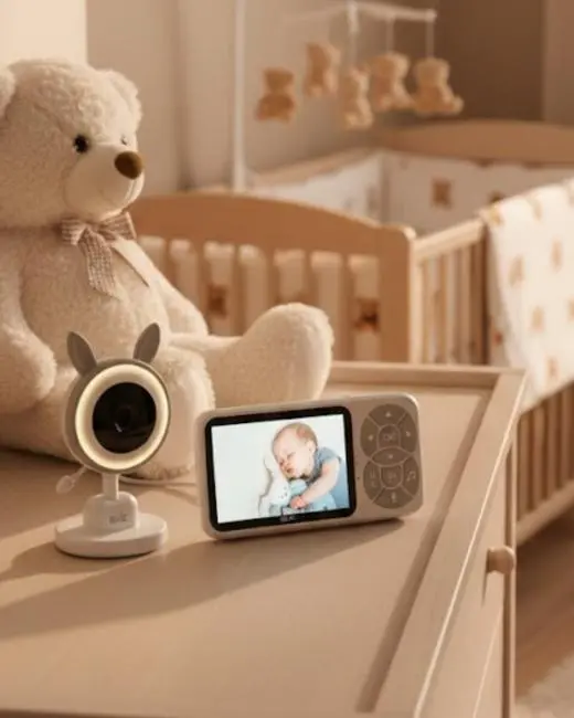 Gece Görüşlü Bebek Telsizi Besleme Hatırlatıcılı LCD Ekran