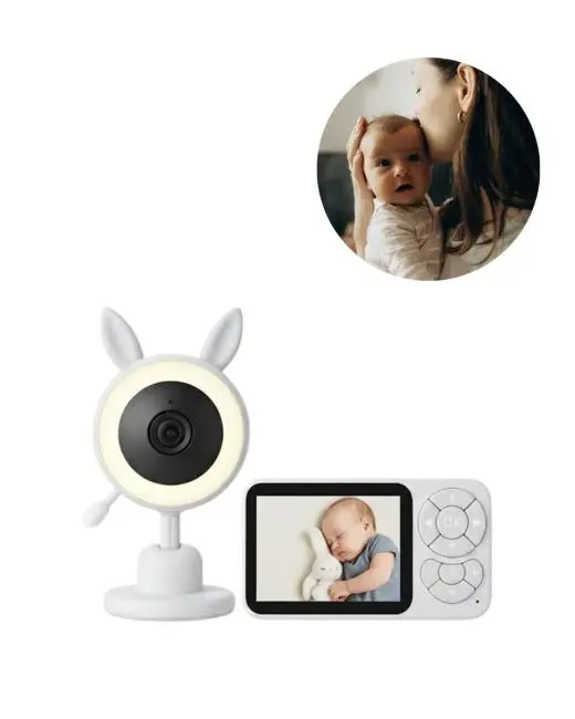 Gece Görüşlü Bebek Telsizi Besleme Hatırlatıcılı LCD Ekran