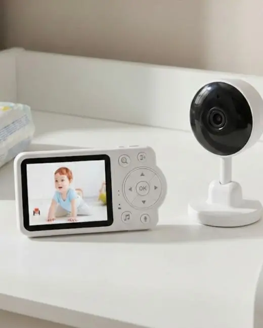 Yakınlaştırma Özellikli Gece Görüşlü Bebek İzleme Kamerası