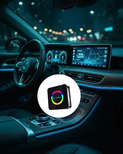 Kablosuz Android Auto CarPlay Destekli Araç Multimedya Adaptörü