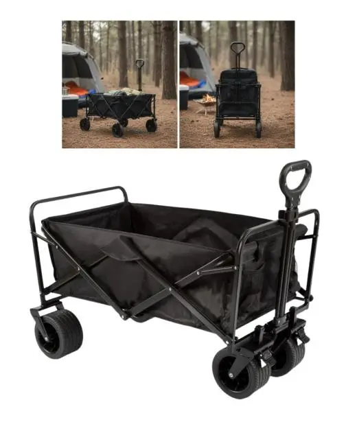 Büyük Kapasiteli Katlanır Kamp Arabası Taşınabilir Vagon