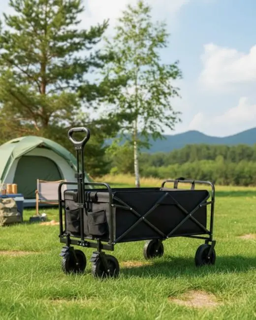 Katlanabilir Taşınabilir Kamp Arabası Plaj Bahçe ve Eşya Taşıma Vagonu