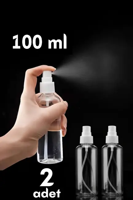 Püskürtücü Boş Sprey Şişe 100 Ml 2 Adet
