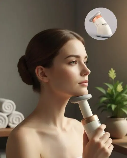 Çene ve Boyun Toparlayıcı Egzersiz Masaj Aleti Yaylı Sistemli