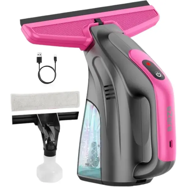 Ezere ClearView Şarjlı Cam Temizleyici Silme Makinesi Mikrofiber Başlıklı-(5775)