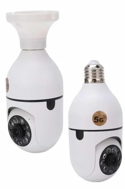 Güvenlik Kamerası Wi-Fi Özellikli 360 Derece Full Hd 1080p Ampül Kamera