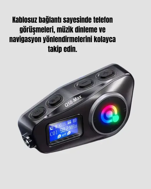 Su Geçirmez Bluetooth 5.3 Kask Kulaklığı 1000mAh Bataryalı