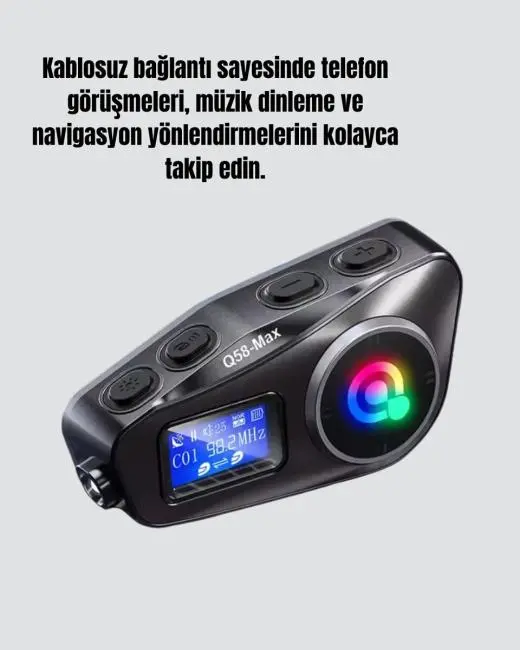 500 Metre İnterkom Mesafeli Kask Kulaklığı Gürültü Engelleyici