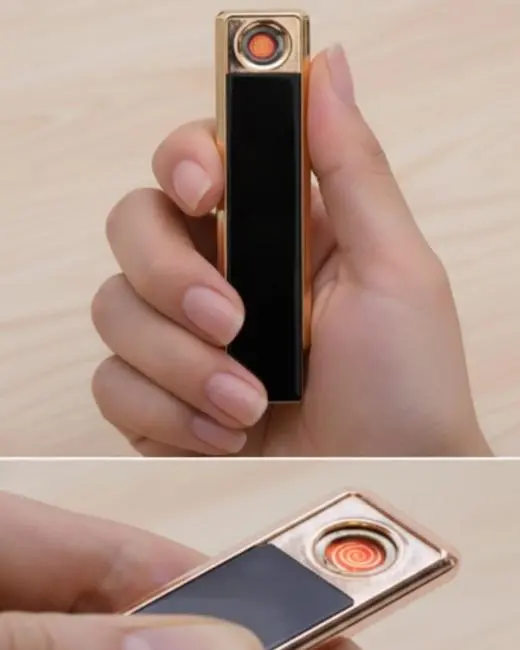 Rüzgar Geçirmez Elektronik Çakmak – Modern Tasarım Metal Gövde