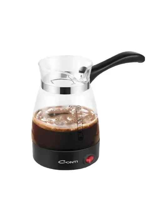 Cam Cezve Kahve Makinesi 650W Elektrikli 5 Fincan Kapasiteli Türk Kahvesi Makinesi