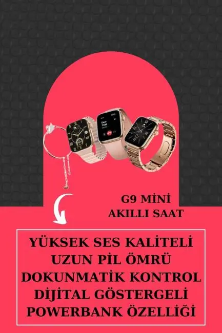 Aksesuar Hediyeli Akıllı Saat ve Dijital Göstergeli Powerbankli Bluetooth Kulaklık