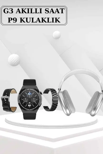 Yeni Nesil Sesli Görüşme Akıllı Saat ve Powerbank Çoklu Şarj Girişli Bluetooth Kulaklık Nabız Ölçer