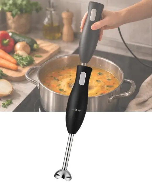 Ergonomik Tasarımlı El Blenderı Paslanmaz Çelik Metal Blender Ayağı