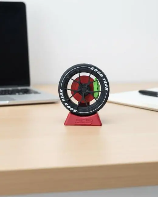 Otomobil Jant Görünümlü Ofis Masa Dekoru Hediye Seçeneği