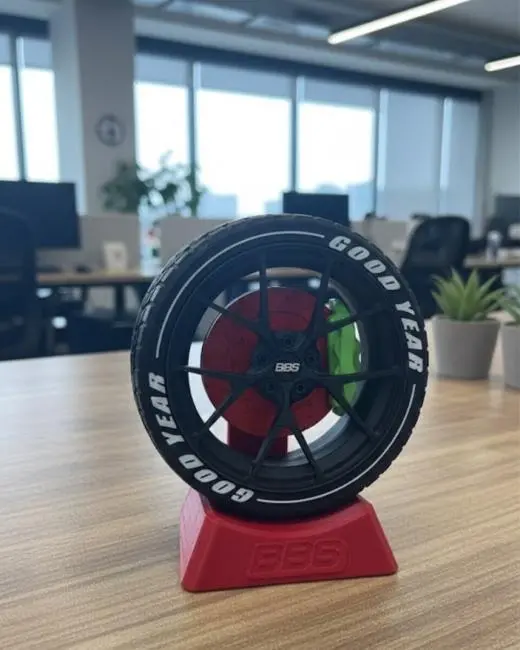 Otomobil Jant Görünümlü Ofis Masa Dekoru Hediye Seçeneği
