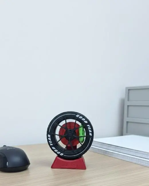 Jant Tasarımlı Masa Üstü Ofis Dekoru Spor Tasarım Aksesuar