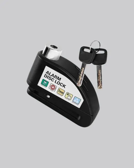 Anti Hırsızlık 110 dB Alarm Disk Fren Kilidi Suya Dayanıklı Çelik Güvenlik Kilidi