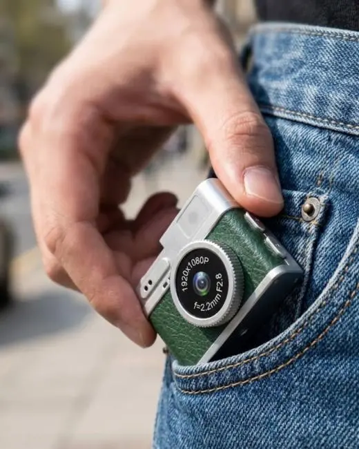 Ultra Mini Dijital Fotoğraf Makinesi 4K 1080P HD Video Çekim Cep Kamerası