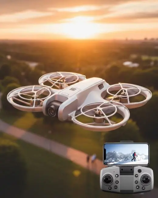 Mini Drone Kameralı Headless Mod LED Işıklı Akıllı Uçuş Sistemi