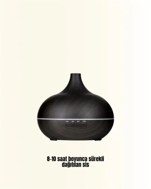 7 Renk Işıklı Ultrasonik Hava Difüzörü – Sessiz ve Güvenli Kullanım