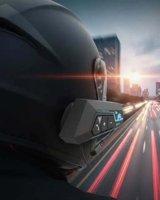 Su Geçirmez Motosiklet Kask Kulaklık 1000mAh Batarya