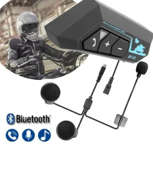 Telsiz Bluetooth Kask Kulaklık Handsfree Mikrofonlu
