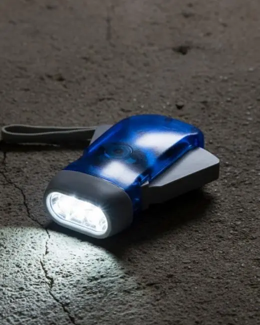 Kendiliğinden Şarjlı El Feneri Pilsiz Çalışan 3 LED Acil Durum Feneri