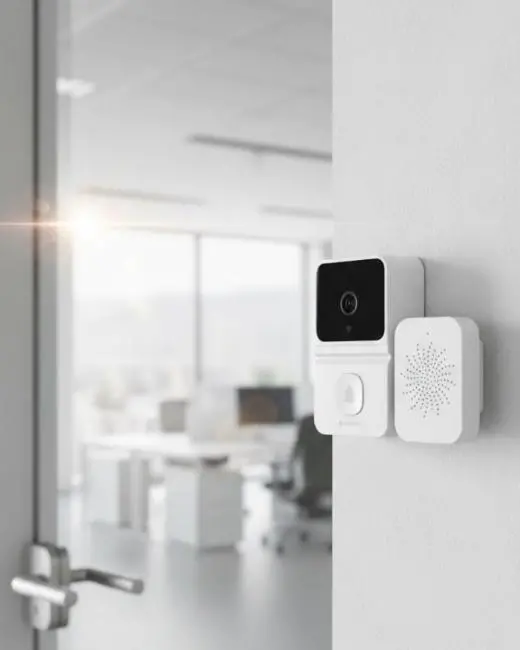 Akıllı Ev Uyumlu Kapı Zili 800mAh Bataryalı Gece Görüşlü
