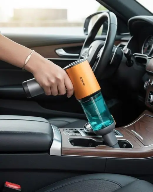 Araç İçi Mini El Süpürgesi Şarjlı Güçlü Vakum