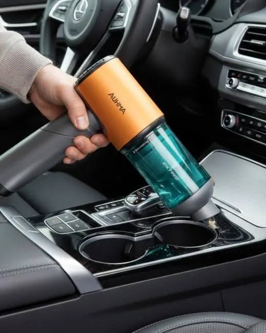 Araç İçi Kablosuz El Süpürgesi Yüksek Emiş Gücü ve HEPA Filtre