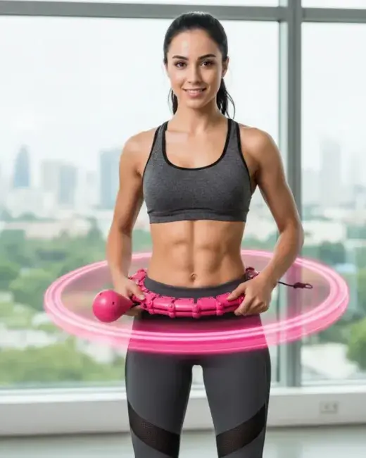 24 Bölüm Akıllı Hula Hoop Bel Masajlı Düşmeyen Spor Çemberi