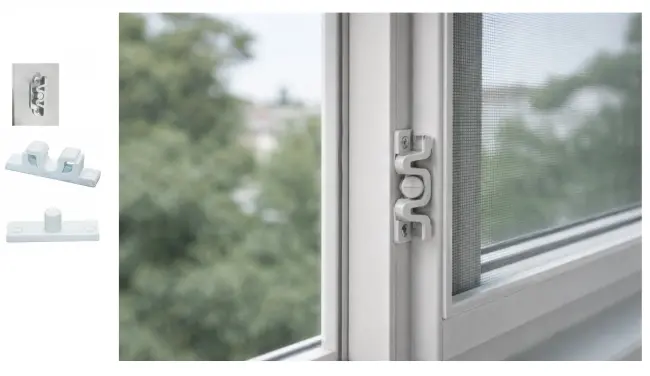 Plastik Beyaz Sineklik Çıtçıtı – Dayanıklı Ve Pratik Sineklik Sabitleme Aparatı