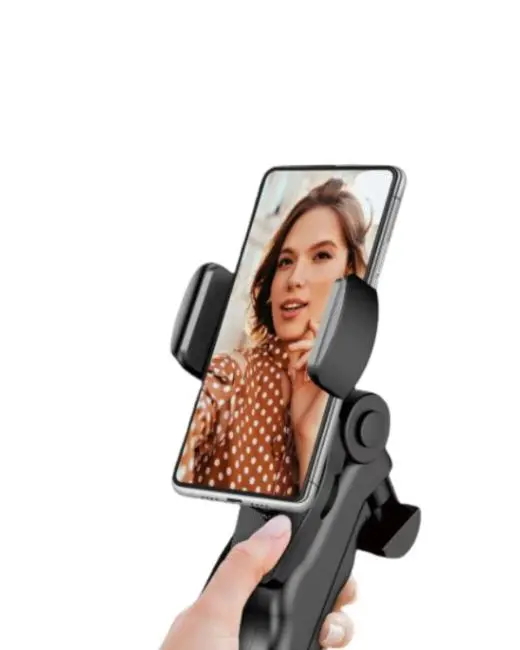 Masaüstü Telefon Tripodu Katlanabilir Telefon Tutucu Video Çekim Standı