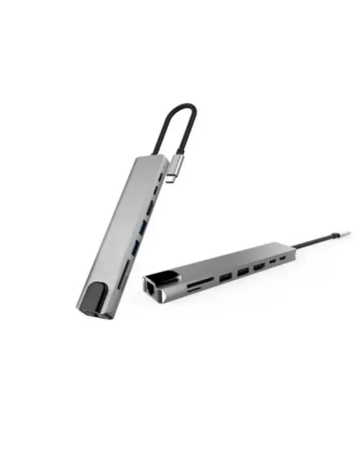 USB C Çoklu Port Adaptör HDMI USB Ethernet SD Kart Hub